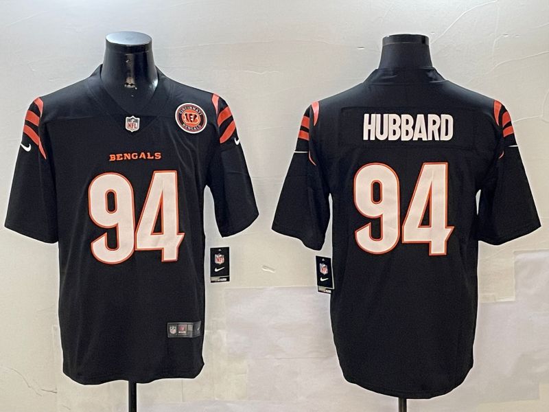 Men Cincinnati Bengals #94 Hubbard Black Second generation 2024 Nike Limited NFL Jersey style 2->cincinnati bengals->NFL Jersey